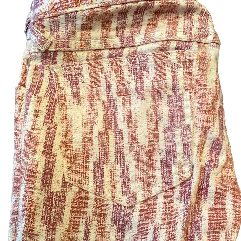 Free People Women's Ikat Print Skinny Crop Jeans, size 24 - Picture 9 of 12